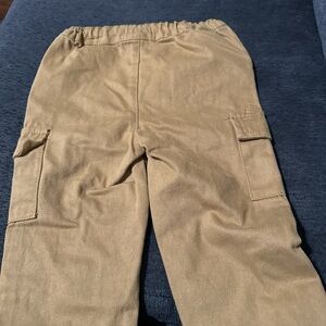 Kids Tan Cargo Pants